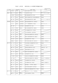 役員名簿 - 日本看護学校協議会