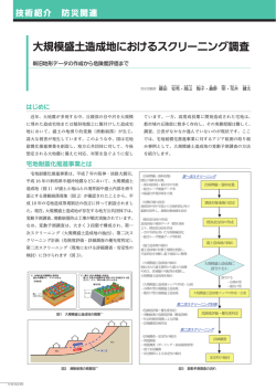 FF2015 大規模盛土造成地におけるスクリーニング調査