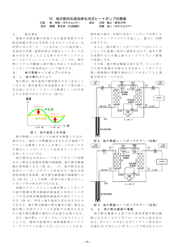 10 地中熱対応高効率水冷式ヒートポンプの開発