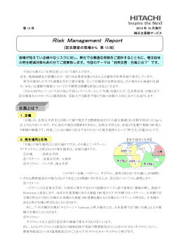 Risk Management Report