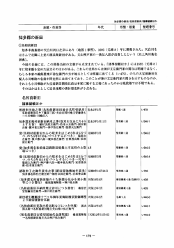 表題・作成等 年代