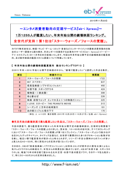 1万 1255人が鑑賞したい、年末年始公開の劇場映画ランキング