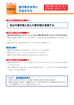 著作物を参考に 作品を作る