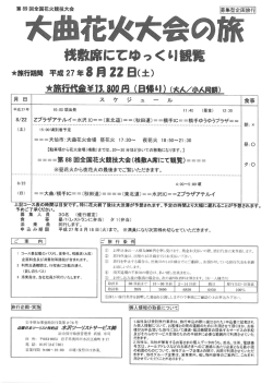 六曲花火大会の旅