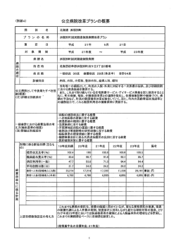 公立病院として今後果たすべき役 割(概要) ・ ” (注)詳細は別紙添付 ・