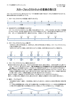 スローフォックストロットの音楽の取り方