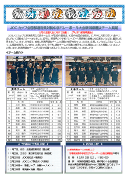 ≪チーム紹介≫ - 新潟県バレーボール協会