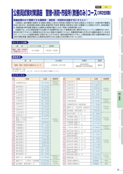 公務員試験対策講座 警察・消防・市役所（教養のみ）コース