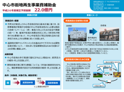 中心市街地再生事業費補助金 22.0億円
