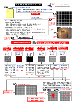 中心暗点検査（アムスラーチャート）