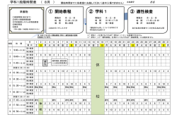 ① 開始教程 ② 学科1 ③ 適性検査 ① 開始教程 ② 学科1 ③ 適性検査