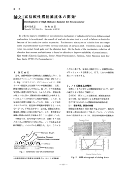 論文星高信頼性摺動抵抗体の開発*