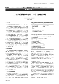 椎体形成術 Ⅰ - 日本IVR学会