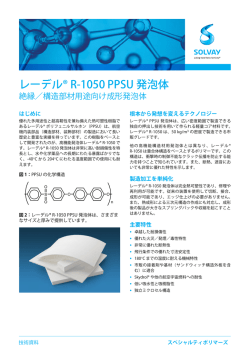 レーデル&reg; R-1050 PPSU 発泡体