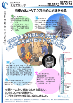 南極の氷から72万年前の地球を知る
