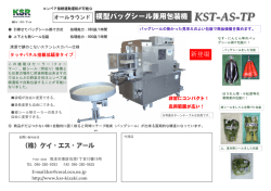 横型バッグシール兼用包装機 KST-AS-TP