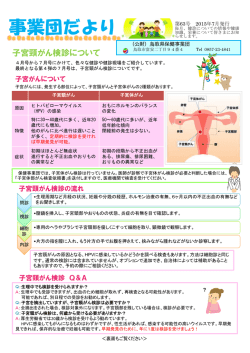 子宮頸がん検診について