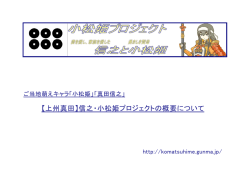 信之・小松姫プロジェクトからのご提案(PDF2.78mb