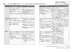 資料8．イギリスにおける鍵スキルのルーブリック（QCA, Guidance on