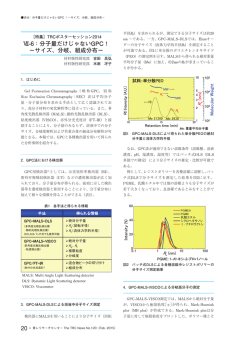 Ⅶ-6：分子量だけじゃないGPC！ －サイズ、分岐、組成分布－