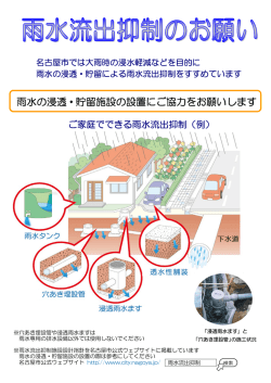 雨水流出抑制リーフレット（平成27年5月）(pdf 534kb)