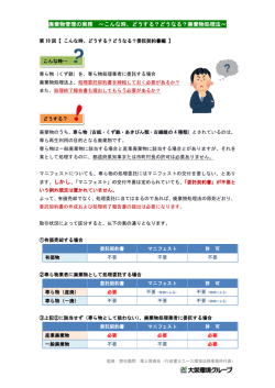 専ら物の処理委託契約について