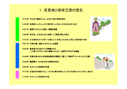 1．首里城と琉球王国の歴史