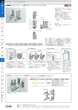 【上下位置調整方法】 1.ヒンジ本体の樹脂キャップをはずします。 2.六角