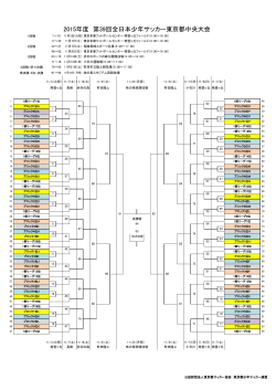 2015年度 第39回全日本少年サッカー東京都中央大会