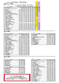 ウェルネス新庄送迎バス運行時刻表