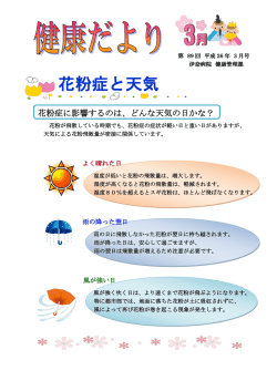 花粉症と天気