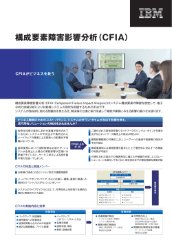 構成要素障害影響分析（CFIA）