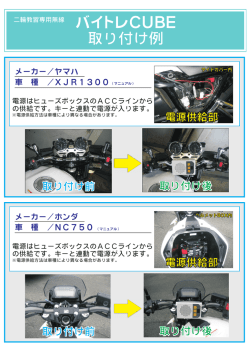 バイトレCUBE 取り付け例