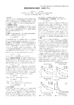 視覚短期記憶の獲得・忘却モデル