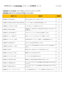 HOME`Sカレッジe-learning リフォーム【反響獲得】コース 反響獲得の