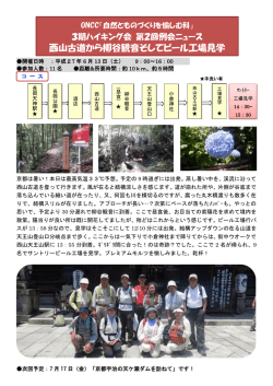 第2回 西山古道から柳谷観音そしてビール工場見学（27.06.13）