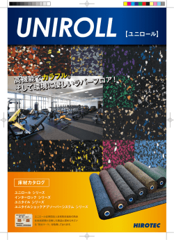 そして環境に優しいラバー フロア - 有限会社HIROTEC