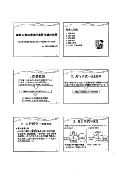 単語の意味推測と連語指導の効果