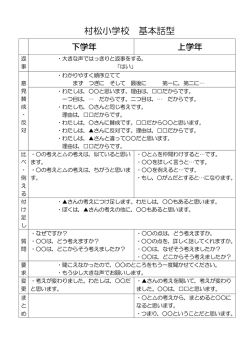 松小スタンダード話型