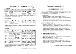 北方の郷土の人物を探そう！ 「岐阜県の人物を調べる」