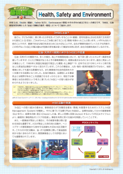 Health, Safety and Environment