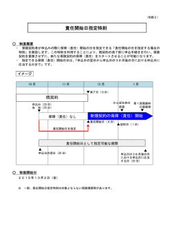責任開始日指定特則