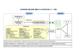 公的研究費の適正管理・運営のための責任体系イメージ図