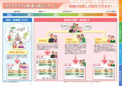 ライフサイクル例 本人加入パターン ライフサイクル例 本人加入パターン