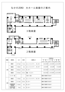 3階楽屋 なかのZERO 大ホール楽屋のご案内 2階楽屋