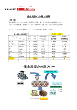 ・重金属類の分離フロー