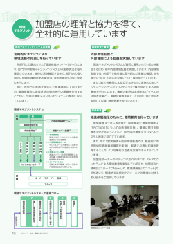 加盟店の理解と協力を得て、 全社的に運用しています