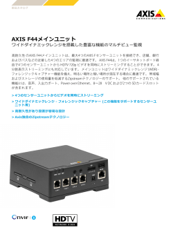 AXIS F44メインユニット - Axis Communications