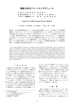 極細CMOSイメージセンサモジュール
