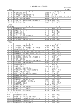 札幌姉妹都市協会会員名簿